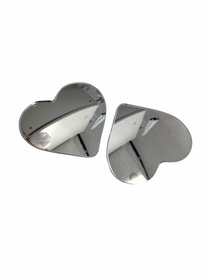 Heart-Shaped Blind Spot Mirror Set