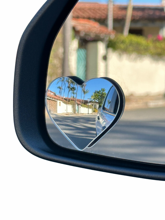 Heart-Shaped Blind Spot Mirror Set